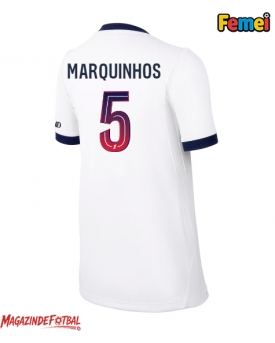 Paris Saint-Germain Marquinhos #5 Tricou Fotbal Replică 2026-27 Femei Deplasare Paris Saint-Germain Marquinhos #5 Tricou Fotbal Replică 2026-27 Femei Deplasare